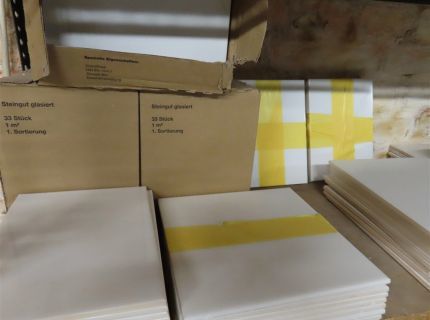 1 Posten Fliesen und Dämmmaterial